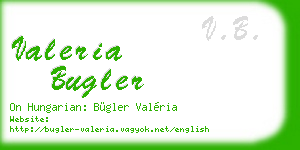 valeria bugler business card