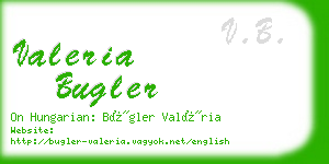 valeria bugler business card